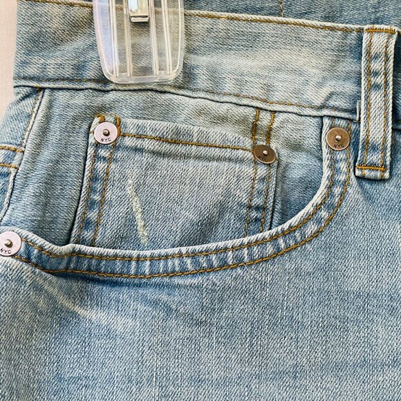 Aeropostale Skinny Jeans Womens 32 X 30 Distressed Light Wash Designed New York - Picture 6 of 11